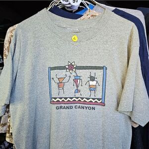 T-shirt men Gray size L Grand Canyon.  097